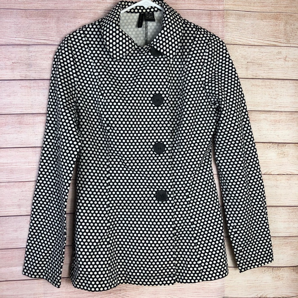 Super‎ Low Fat Polka Dot Blazer Jacket Sz Medium